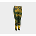 Youth Leggings for girls with: Yellow Lily Design, 6-7 years, Front