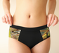 Cheeky Briefs, Women's Underwear, Fall Grapes Design, Front on model