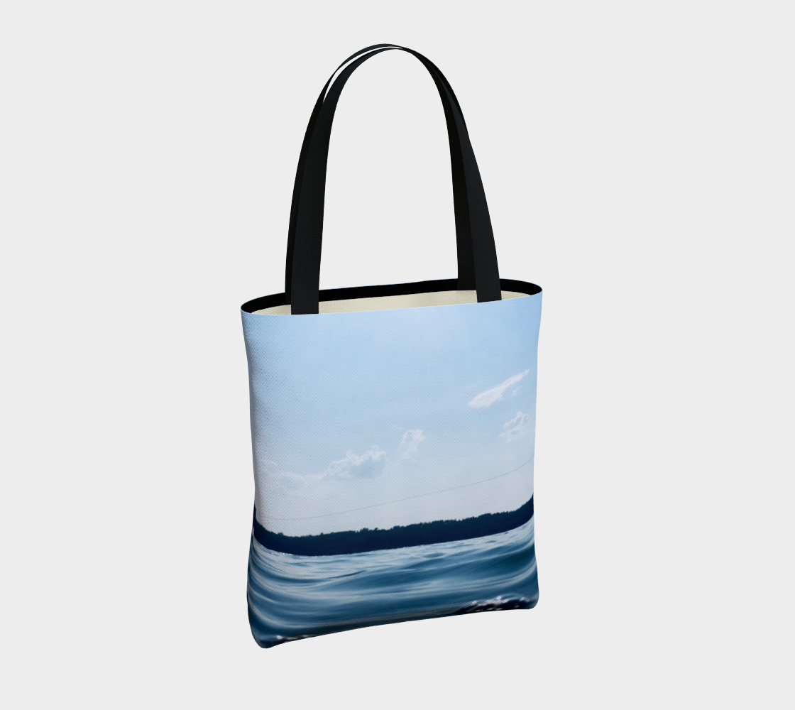 Tote Bag for Women with: Blue Lake Design, Light Inside