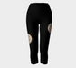 Capris for Women: Moon at Night Design, Front 2