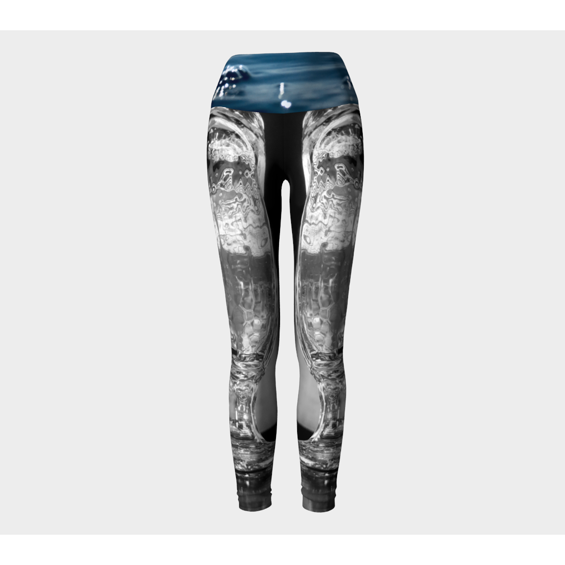 Yoga Leggings for Women with: Water Glass, Front