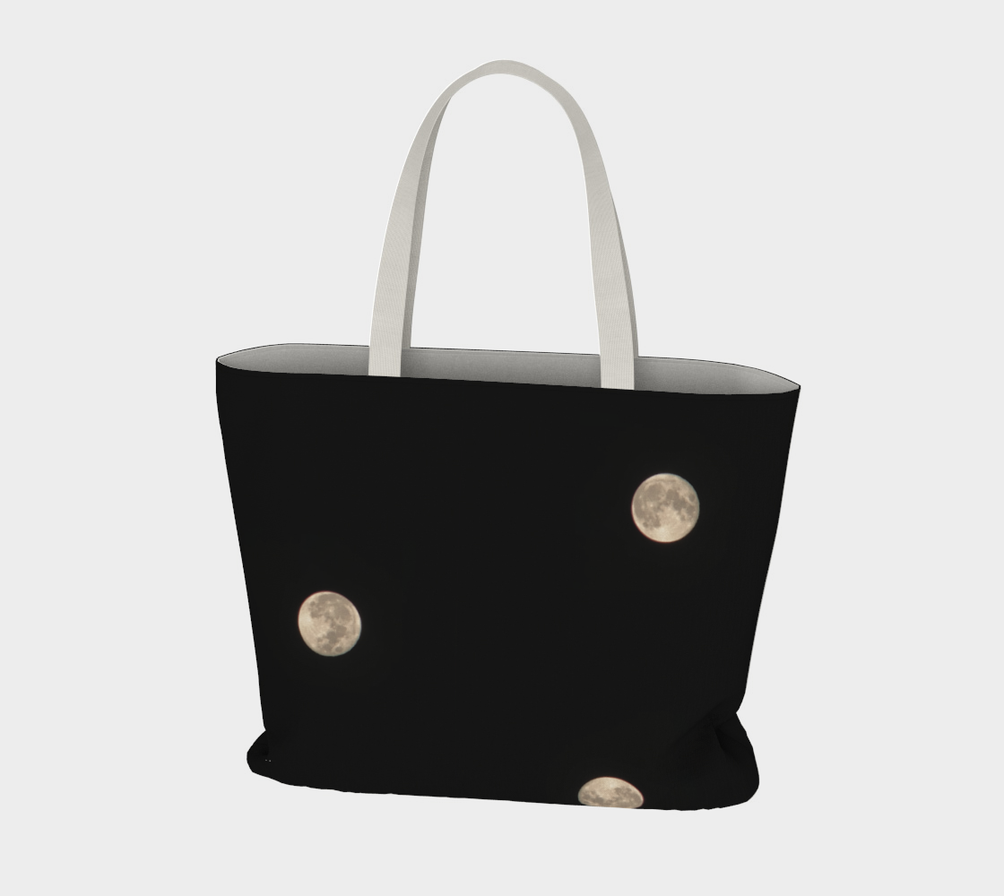 Market Tote Bag with: Moon at Night Design, Light Inside