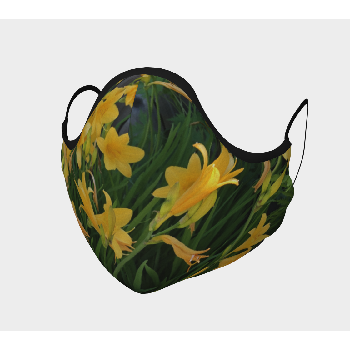 Face Mask: Yellow Lily Edition, Front