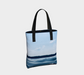 Tote Bag for Women with: Blue Lake Design, Dark Inside