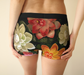 Boy Shorts, Women's Underwear, Flower Bowl, Modelled, Back