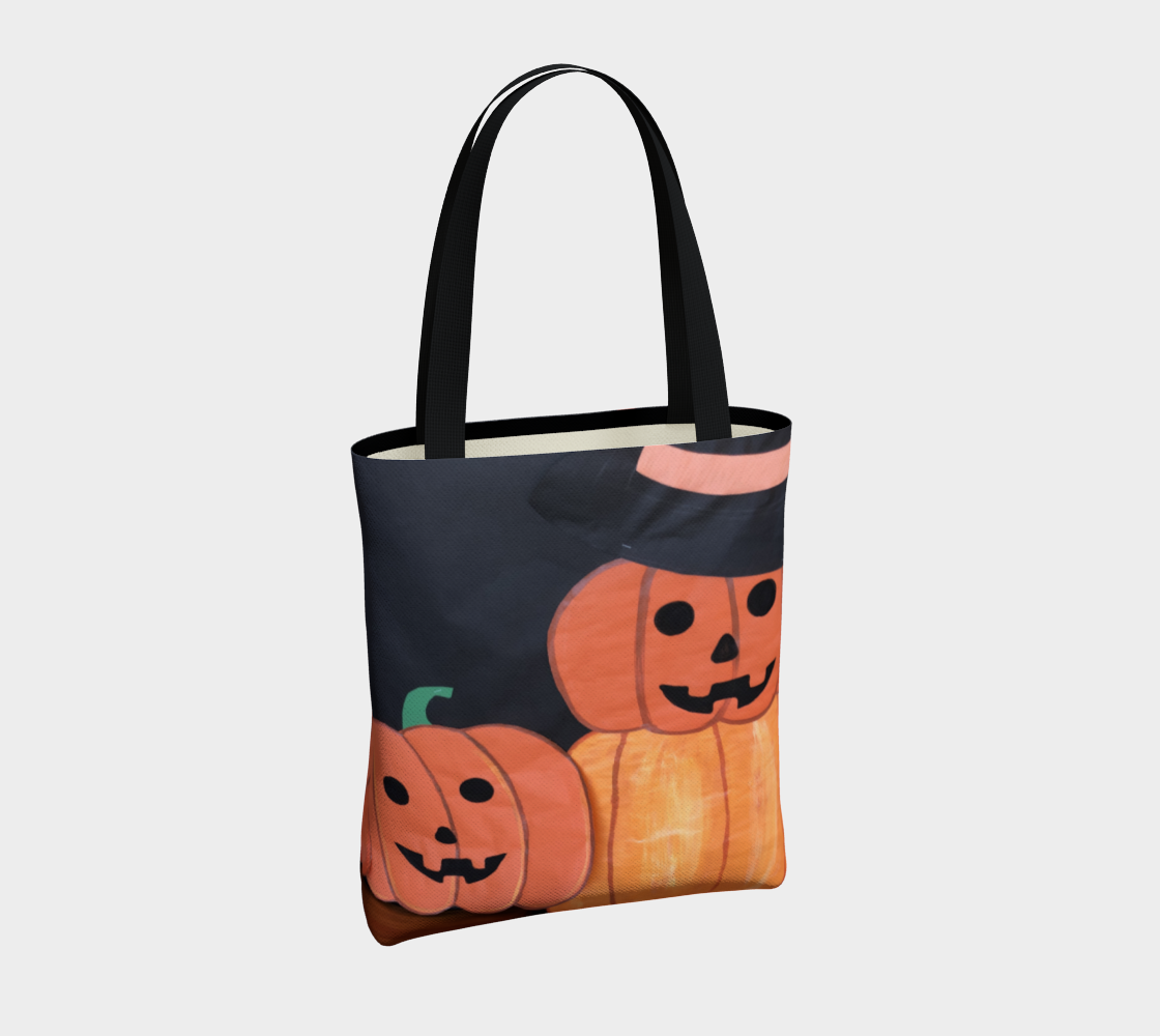 Tote Bag for Women with: Pumpkin Design, Back Light Inside