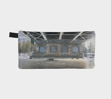 Pencil Case, Custom Designed Bag with our Under the Bridge Picture, Back