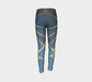 Youth Leggings for girls with: Geometric Design, 6-7 years, Back