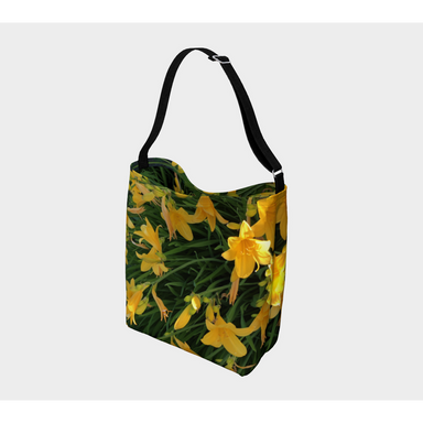 Day Tote with our Yellow Lily Design, Back