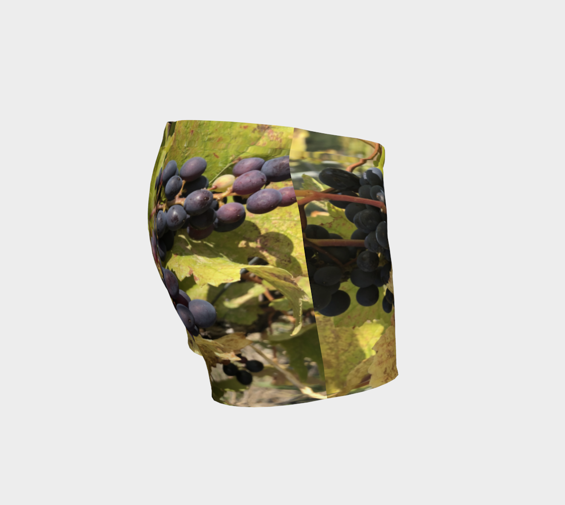 Shorts for Women: Fall Grapes, Right Side