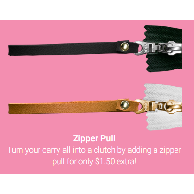 Makeup Zipper Bag, Custom Designed, Zipper Pull Options