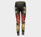 Youth Leggings for girls with: Flower Bowl Design, 10-12 years, Back