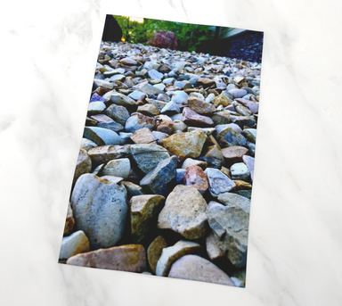 Tea Towel with out Rocks Picture, Laying