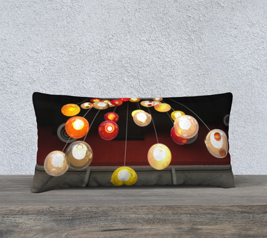 24x12 Pillow Case with our Lighting Picture, Back