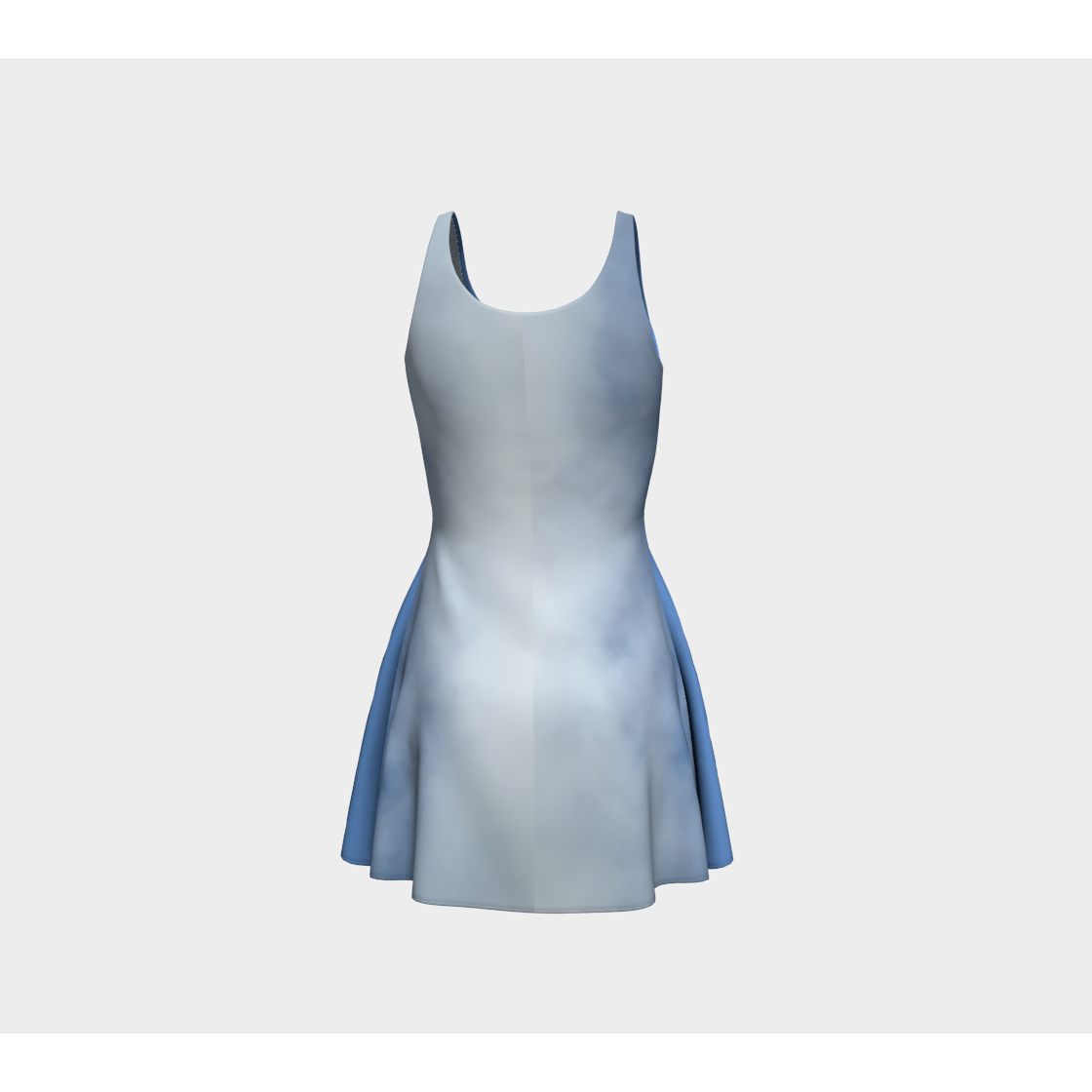Flare Dress for Women: Half Moon Design, Back