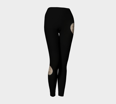 Yoga Leggings for Women with: Moon at Night Design, Front