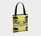 Tote Bag for Women with: Skulls Design, Back Light Inside