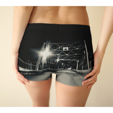 Boy Shorts, Women's Underwear, Bridge at Night, Back