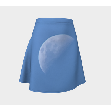 Flare Skirt for Women with: Half Moon Design, Front