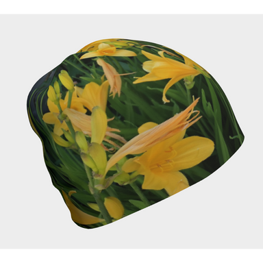 Beanie with our Yellow Lily Picture