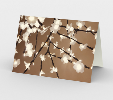 Stationery Card with our Tinted Japanese Tree Picture, Back