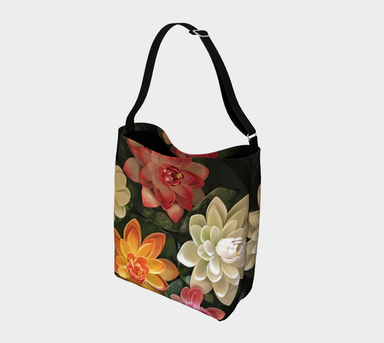 Day Tote with our Flower Bowl Design, Back