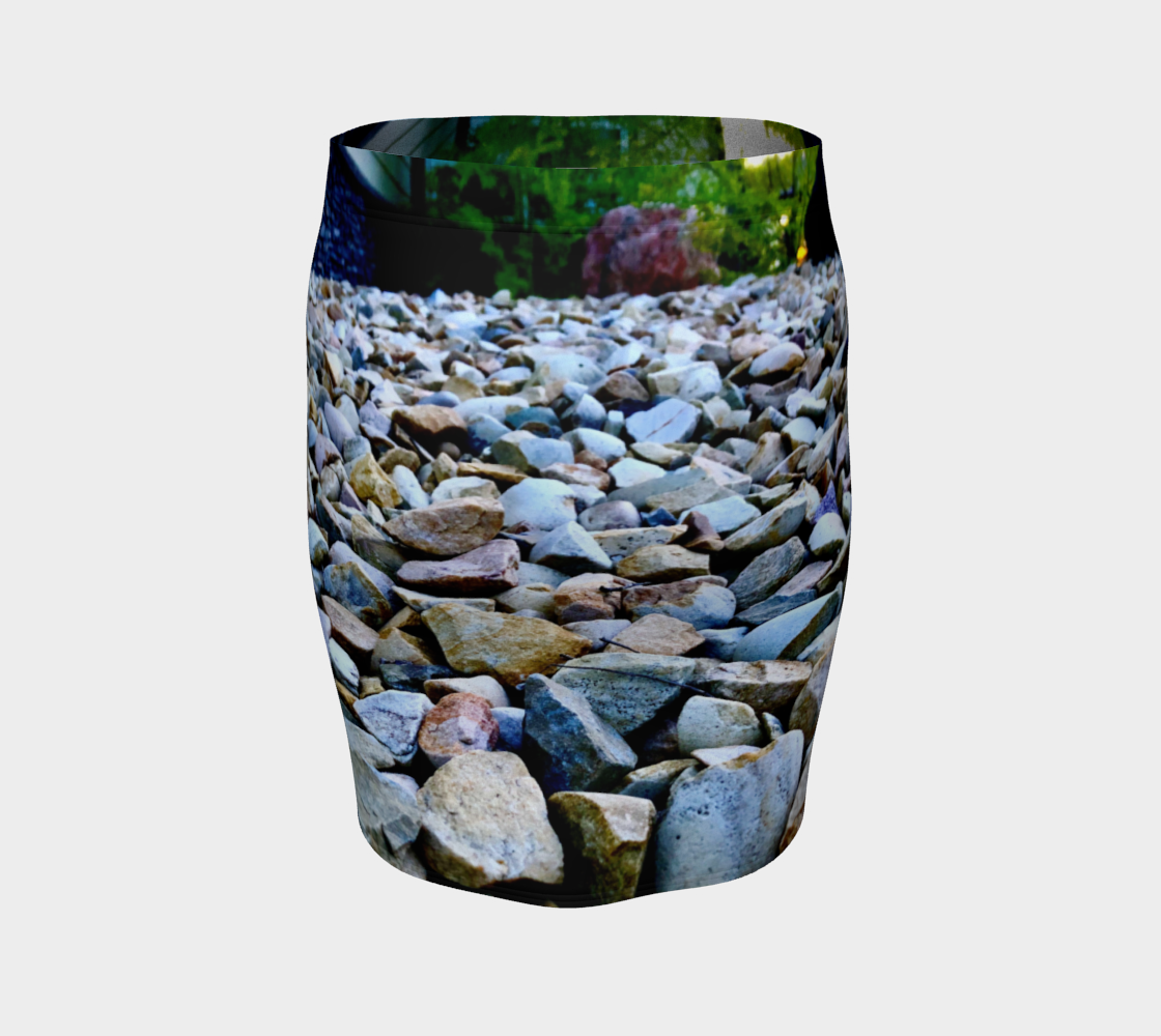 Fitted Skirt for Women with our Rocks Picture, Back