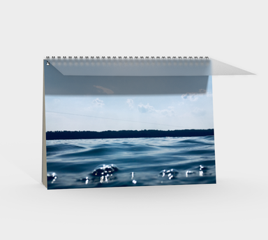 Notebook, Spiral-Bound, Custom Designed with our Blue Lake Picture, Back