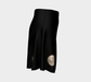Flare Skirt for Women with: Moon at Night Design, Right Side