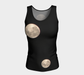 Fitted Tank for women: Moon at Night Design (Long), Front