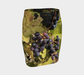 Fitted Skirt for Women with our Fall Grapes Picture, Front View
