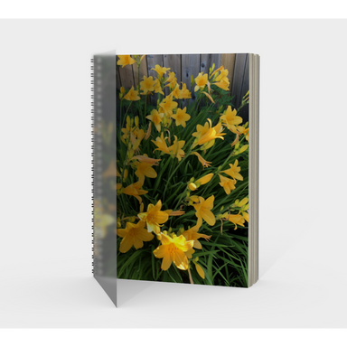 Notebook, Spiral-Bound, Custom Designed with our Yellow Lily Picture, Front