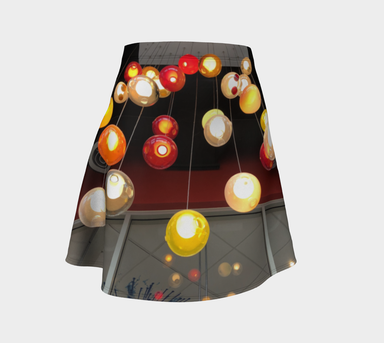 Flare Skirt for Women with: Lighting Design, Front