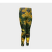 Youth Leggings for girls with: Yellow Lily Design, 8-9 years, Front