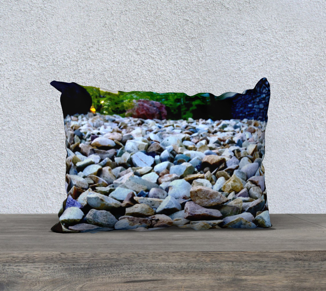 20x14 Pillow Case with our Rocks Picture, Front