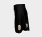 Flare Skirt for Women with: Moon at Night Design, Left Side