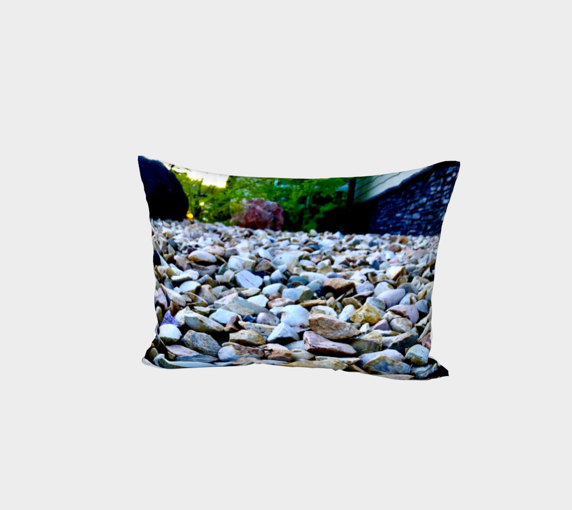 Bed Pillow Sham with our Rocks Picture, Standard Size, Front