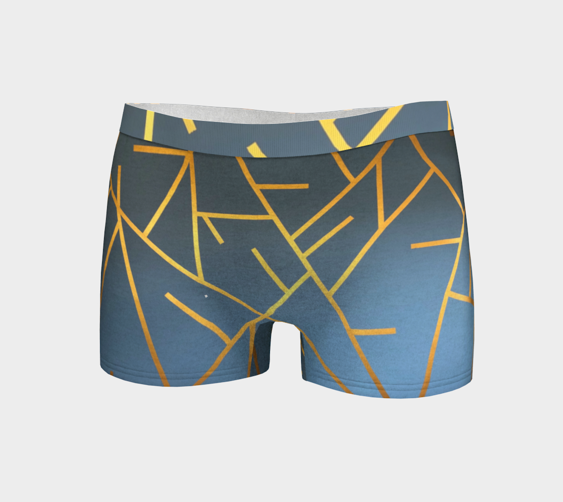 Boy Shorts, Women's Underwear, Geometric Design, Front