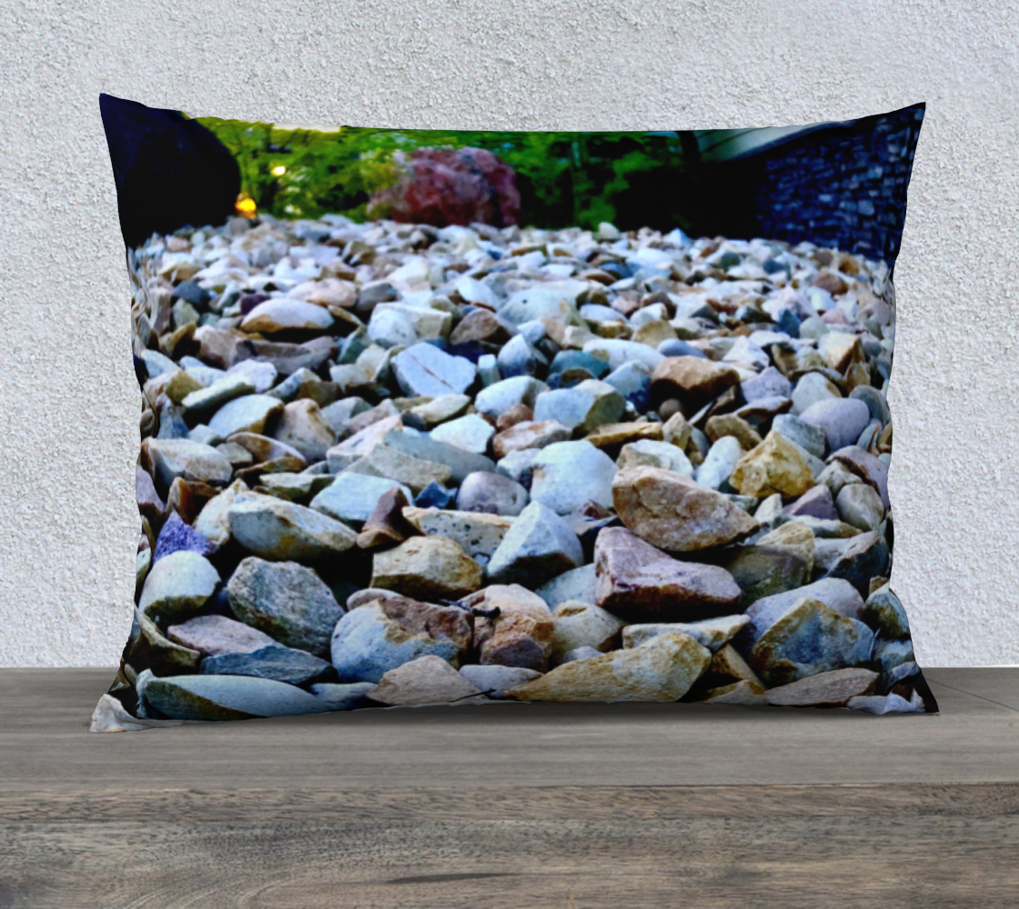26x20 Pillow Case with our Rocks Picture