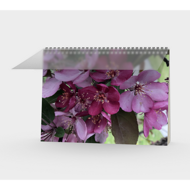 Notebook, Spiral-Bound, Custom Designed with our Flower Petal Picture, Front
