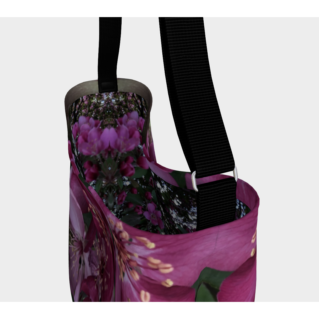 Day Tote with our Flower Petal Design, Inside
