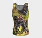Fitted Tank for women: Fall Grapes Design (Long), Front View