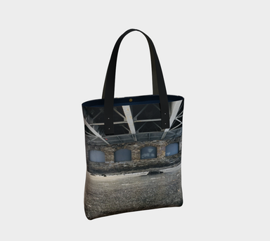 Tote Bag for Women with:  Under the Bridge Design, Dark inside
