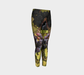 Youth Leggings for girls with: Fall Grapes Design, 6-7 years, Front View