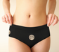 Cheeky Briefs, Women's Underwear, Moon at Night Design, Modelled, Front