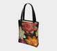 Tote Bag for Women with: Flower Bowl Design, Front, Light Inside