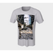 T-Shirt for Women and Men with Broken Glass Picture, Front