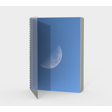 Notebook, Spiral-Bound, Custom Designed with our Half Moon Picture, Front