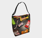 Day Tote with our Halloween Candy Design, Colored Inside, Front