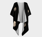 Draped Kimono for women with: Moon at Night Design, Front